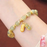 Vintage Light Jade Bracelet Women's Jewelry Gift