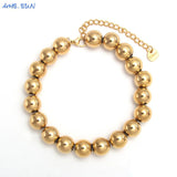 Waterproof Smooth Round Beads Bracelet Adjustable