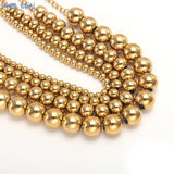 Waterproof Smooth Round Beads Bracelet Adjustable