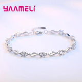 Purple Zircon 925 Sterling Silver Bracelet Bangle