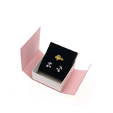 DoreenBeads Gray Ribbon Bowknot Gift Present Jewelry Box