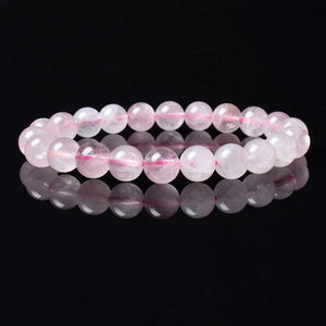 Clear Quartz Crystal Beads Bracelet 100% Rock Crystal Stone Reiki Healing