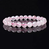 Clear Quartz Crystal Beads Bracelet 100% Rock Crystal Stone Reiki Healing