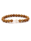 Cross Stone Beaded Bracelet for Women Punk Jewel