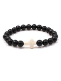 Cross Stone Beaded Bracelet for Women Punk Jewel