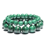 Malachite Beads Bracelet Natural Quartz Stone 6mm 8mm 10mm 12mm