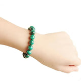 Malachite Beads Bracelet Natural Quartz Stone 6mm 8mm 10mm 12mm