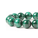 Malachite Beads Bracelet Natural Quartz Stone 6mm 8mm 10mm 12mm