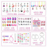 Kids Bracelet Set Box DIY Beaded Pendant Hand Box Set