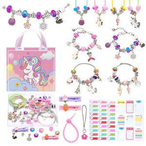 Kids Bracelet Set Box DIY Beaded Pendant Hand Box Set