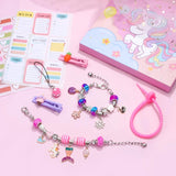 Kids Bracelet Set Box DIY Beaded Pendant Hand Box Set