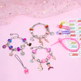 Kids Bracelet Set Box DIY Beaded Pendant Hand Box Set