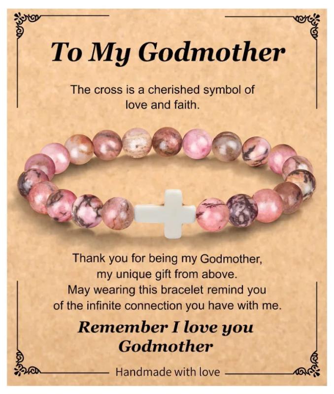 Religious Cross Bracelet Bible Verse Faith Christmas Gift for Women