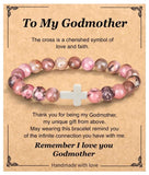 Religious Cross Bracelet Bible Verse Faith Christmas Gift for Women