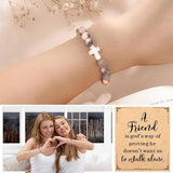 Religious Cross Bracelet Bible Verse Faith Christmas Gift for Women