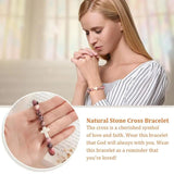 Religious Cross Bracelet Bible Verse Faith Christmas Gift for Women