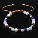 6mm Mix Stone Beaded Friendship Bracelet Adjustable