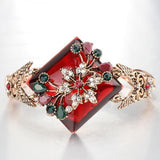 Kinel Green Big Bracelet Vintage Jewelry