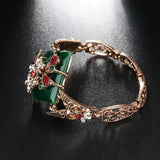 Kinel Green Big Bracelet Vintage Jewelry