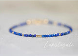Lapis Lazuli Birthstone Bracelet Crystal Jewelry