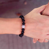 10mm Beads Bracelet Volleyball Baseball Strand Biker Jewelry Gift