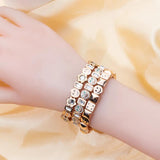 Summer Flower Charm Bracelets Beaded Bangle Boho Jewelry
