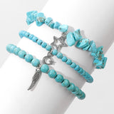 Green Aventurine Beaded Bracelet with Charms for Women Men