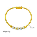 316L Stainless Steel Rhinestone Bracelet For Women Ladies