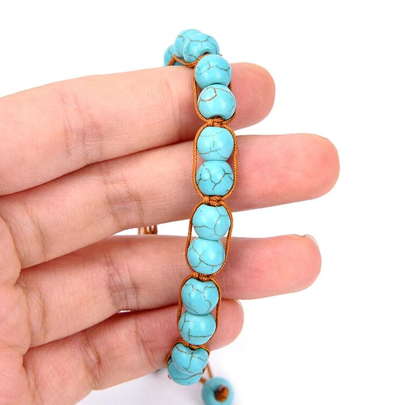 Boho Stone Beads Bracelet Bangle Beach Jewelry Gift for Women