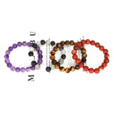 Natural Stone Round Beads Bracelet Chakra Healing Crystal Elastic Stretch Bangle