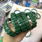 Natural Green Epidote Stone Bracelets for Energy