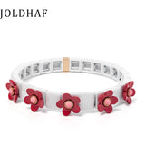 Colorful Beads Bracelets Bohemian Elastic Bangle for Women