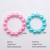 5pc Baby Kids Elastic Beaded Bracelets Girls Jewelry
