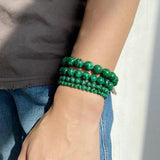 Multicolor Beaded Bracelet Natural Stone Lapis Agates Amazonite 4-10mm