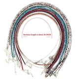 Natural Stone Bead Necklace Bracelet Agate Crystal Quartz Reki Clavicle Chain