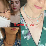 Natural Stone Bead Necklace Bracelet Agate Crystal Quartz Reki Clavicle Chain