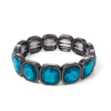 Square Rhinestone Crystal Bangle Boho Bracelet