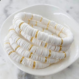 Heishi Disc Beads Bracelet Jewelry for Women Boho Summer Friendship Bracelets