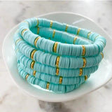 Heishi Disc Beads Bracelet Jewelry for Women Boho Summer Friendship Bracelets