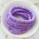Heishi Disc Beads Bracelet Jewelry for Women Boho Summer Friendship Bracelets