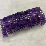 Amethyst Stone 7x14mm Bracelets Energy Magnetic Field Jewelry