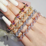 Silver Leaves Bracelet Bangle For Women Anniversary Gift