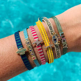 Boho Fabric Bracelets Set for Women Jewelry Gift
