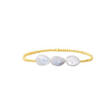 Freshwater Pearl Bracelet Gift for Women 18K Waterproof Jewelry