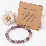 Birthday Bracelet Stone Beads Bracelet For Men Women, 70 Years Old
