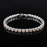 Pink Green Round Bracelet Bangle for Women Gift S6792