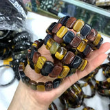 Tiger's-eye Stone Beads Bracelets Energy Magnetic Field Jewelry