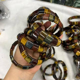 Tiger's-eye Stone Beads Bracelets Energy Magnetic Field Jewelry