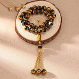 Islamic Rosary Bead Bangle Arabic Jewelry Prayer Beads 10mm 33beads Tasbih Metal