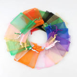 50pcs Organza Bags Wedding Pouches Jewelry Packaging